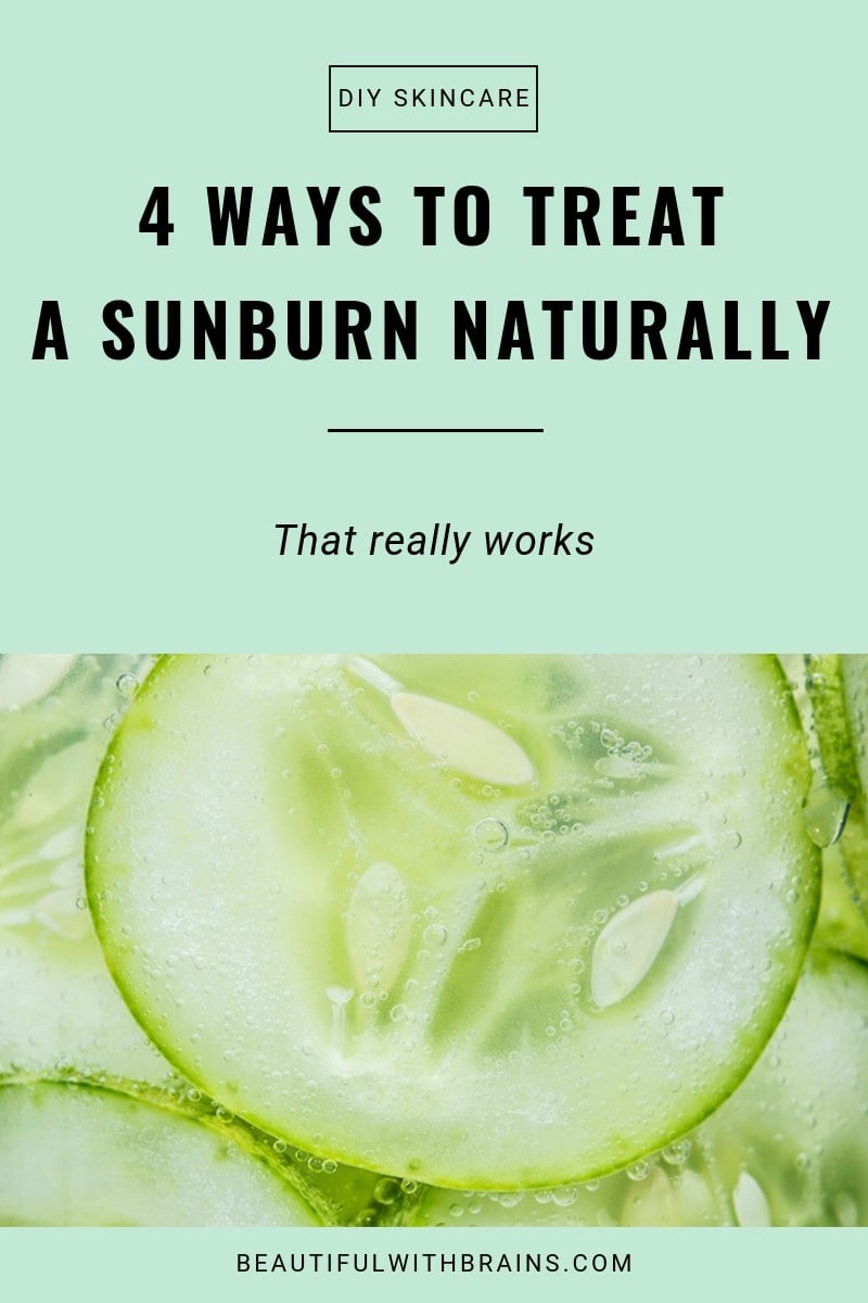 4 natural sunburn remedies