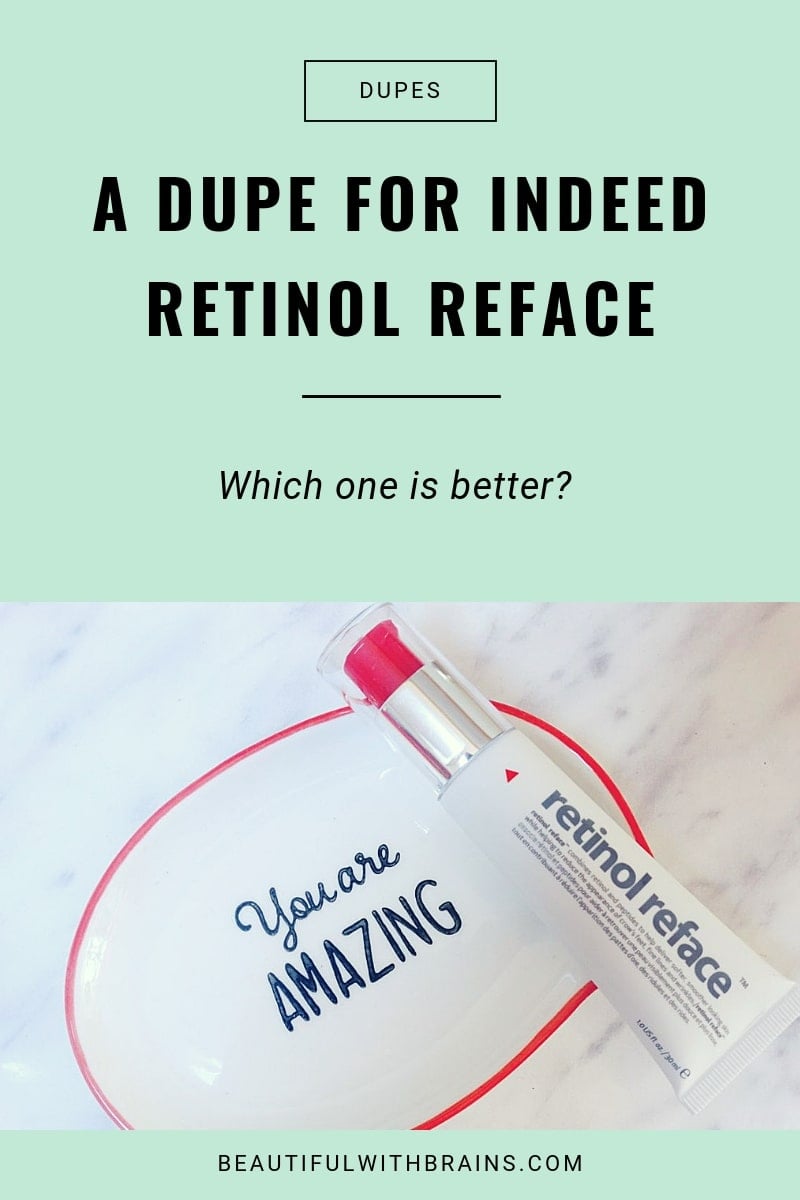 a dupe for indeed labs retinol reface