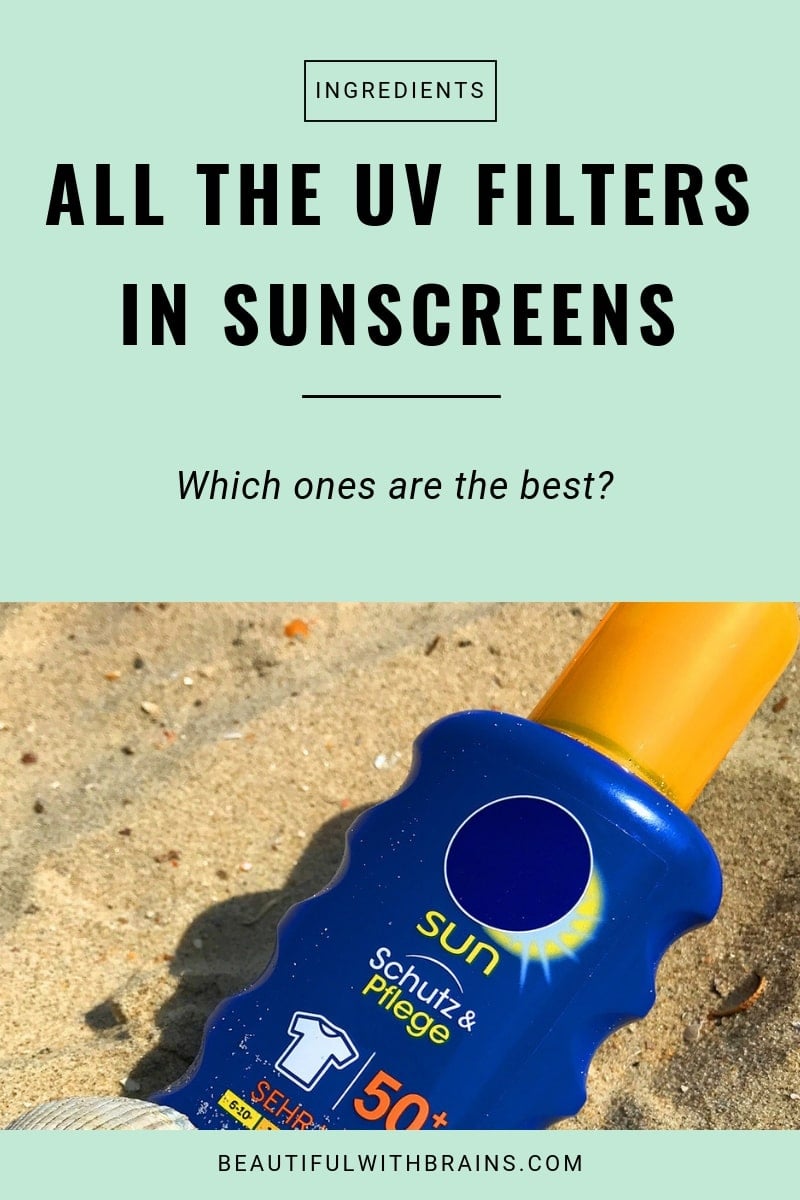 all the UV filters in sunscreen