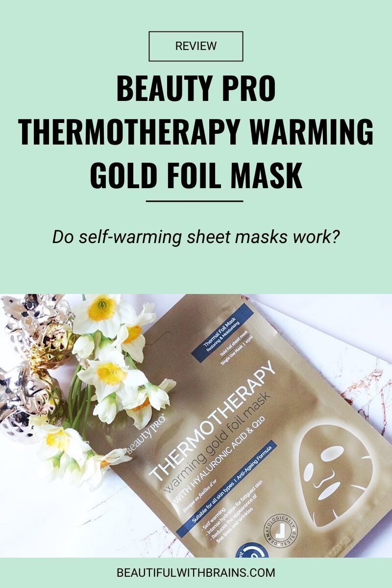 Beauty Pro Thermotherapy Warming Gold Foil Mask review