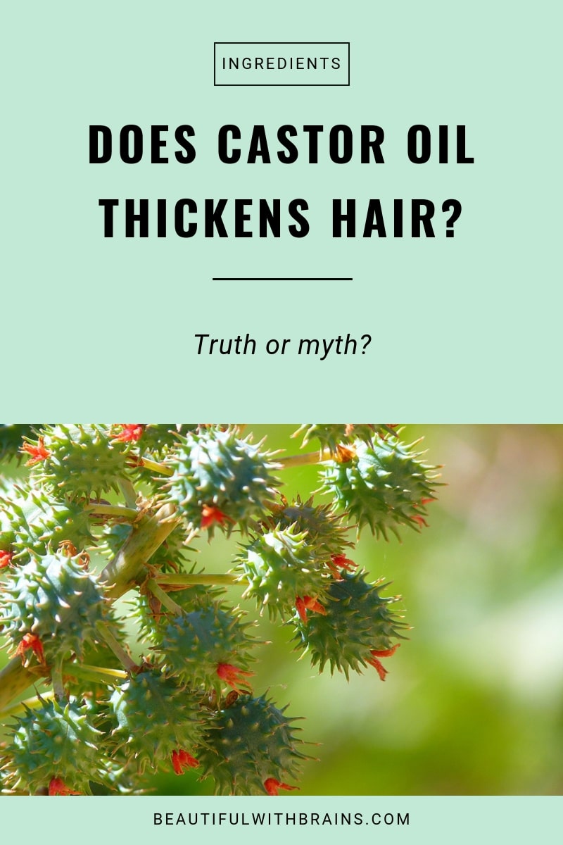 castor oil thickens hair myth