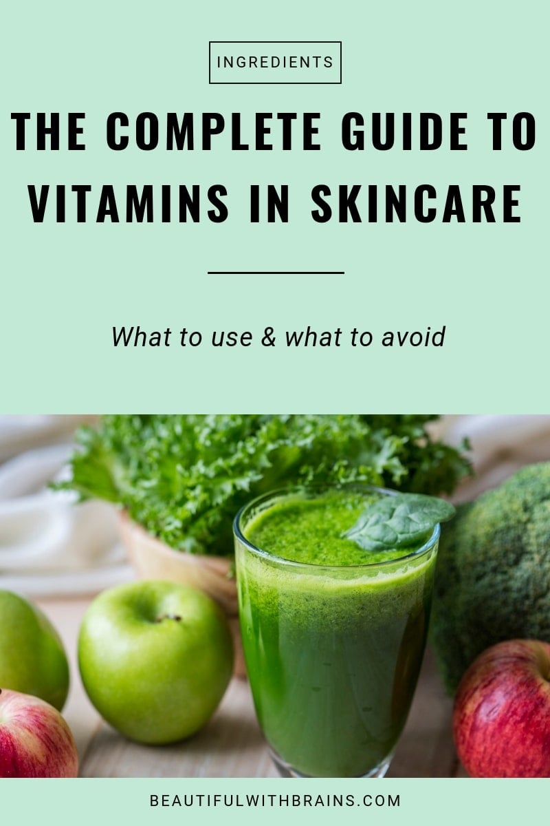 complete guide to vitamins in skincare