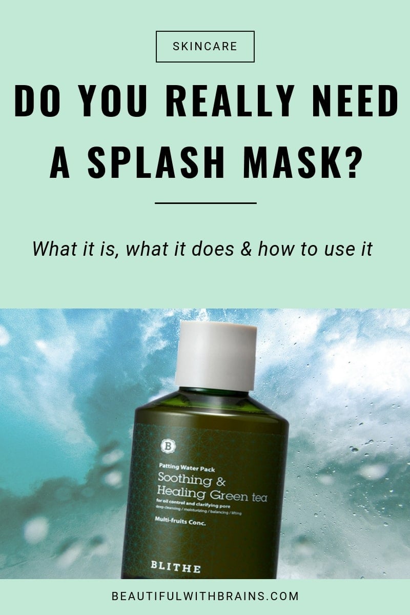 do you need a splash mask