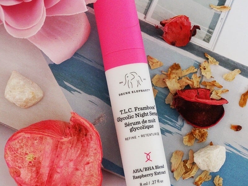 drunk elephant tlc framboos glycolic night serum