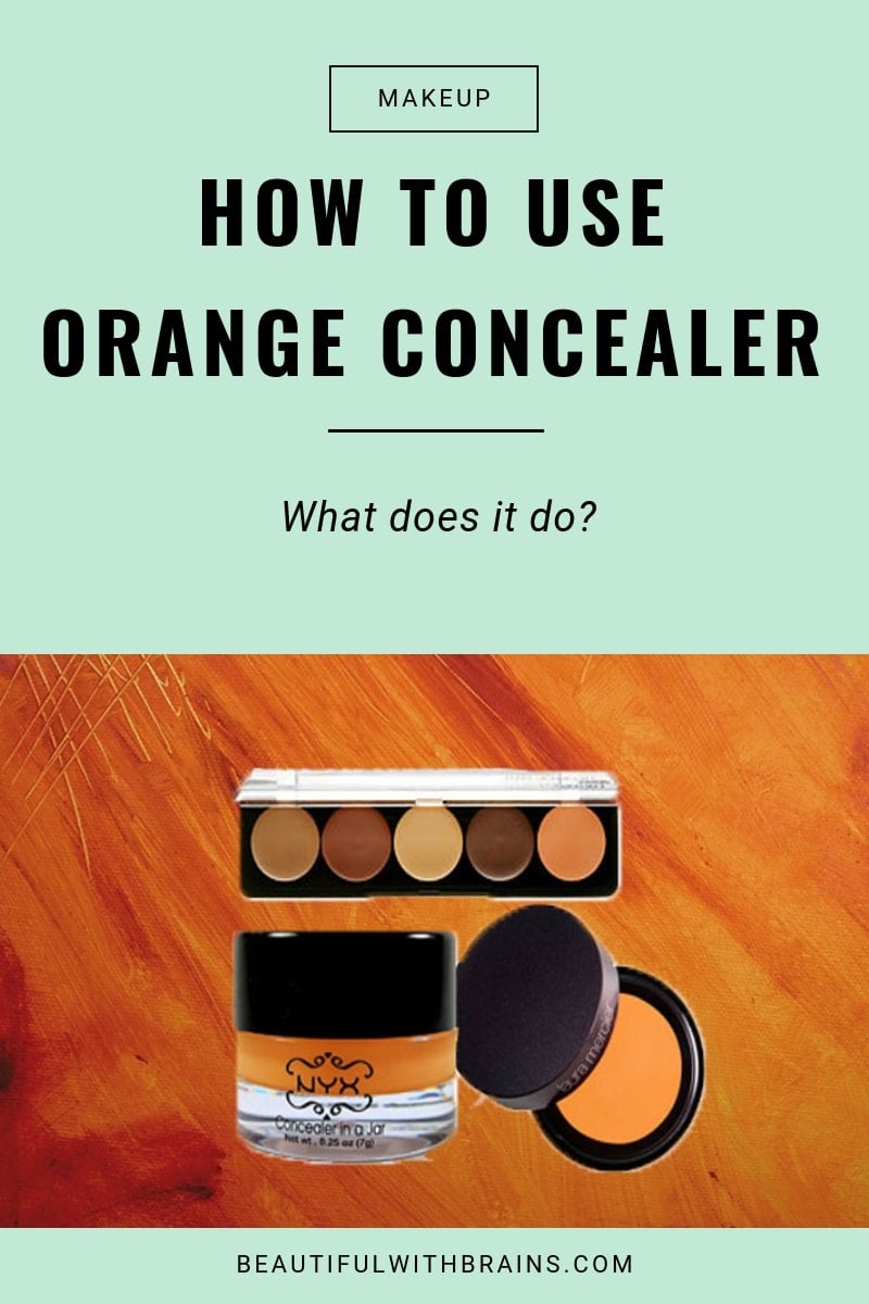 how to use orange concealer