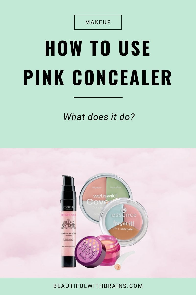 how to use pink concealer