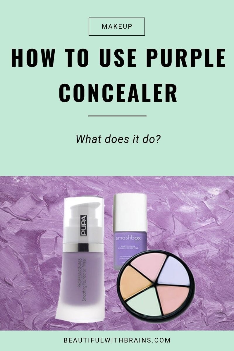 how to use purple concealer