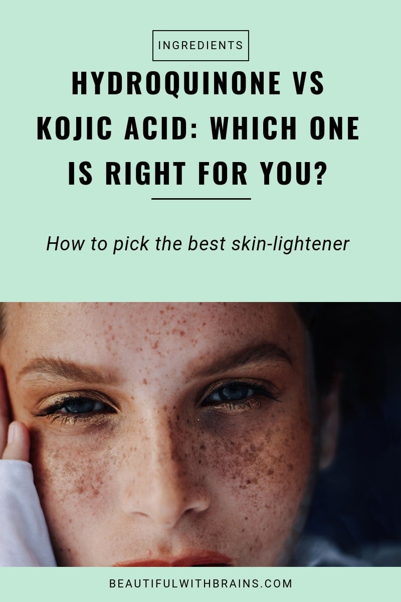 hydroquinone vs kojic acid - which one is better at treating dark spots