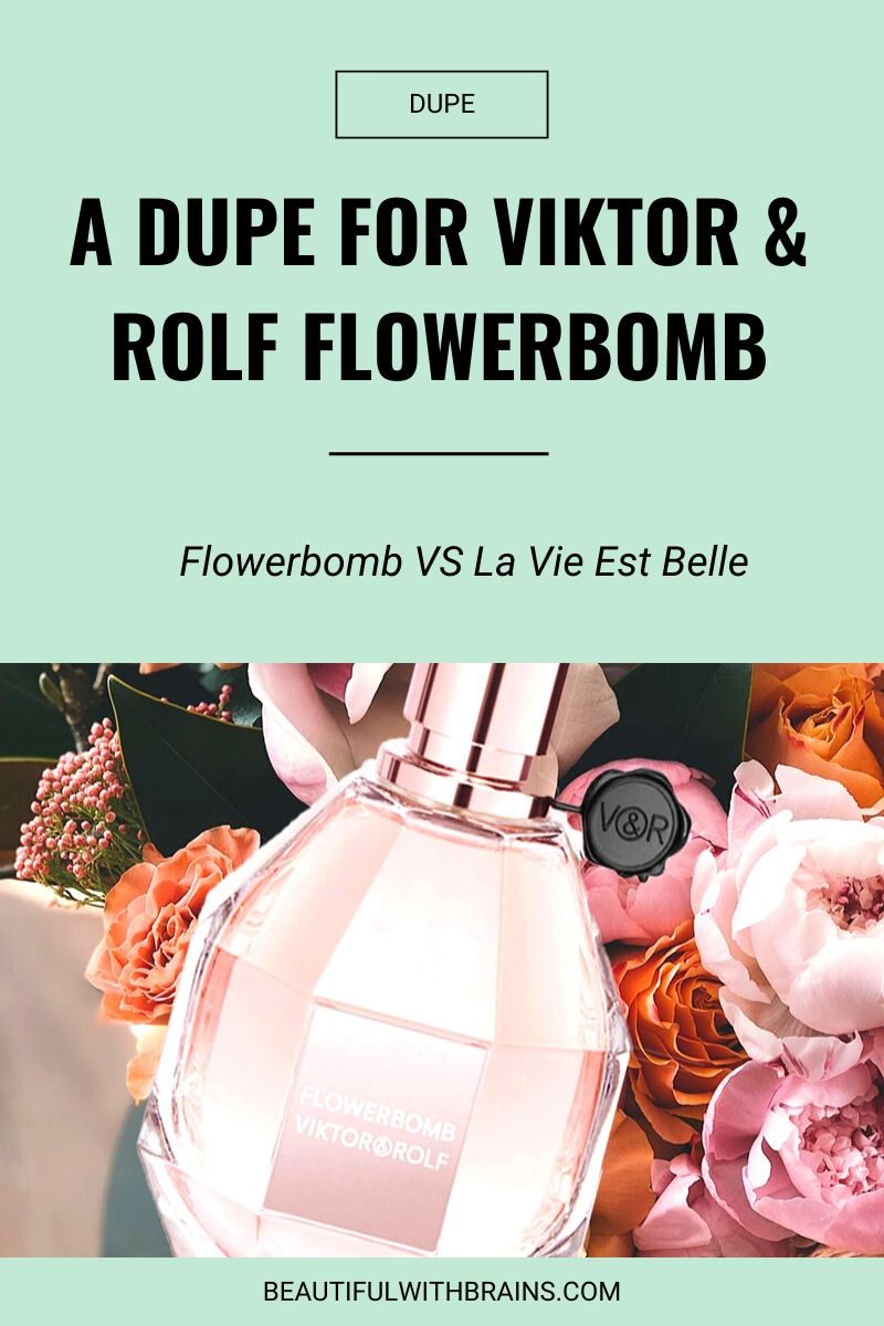 lancome la vie est belle is a dupe for viktor and rolf flowerbomb