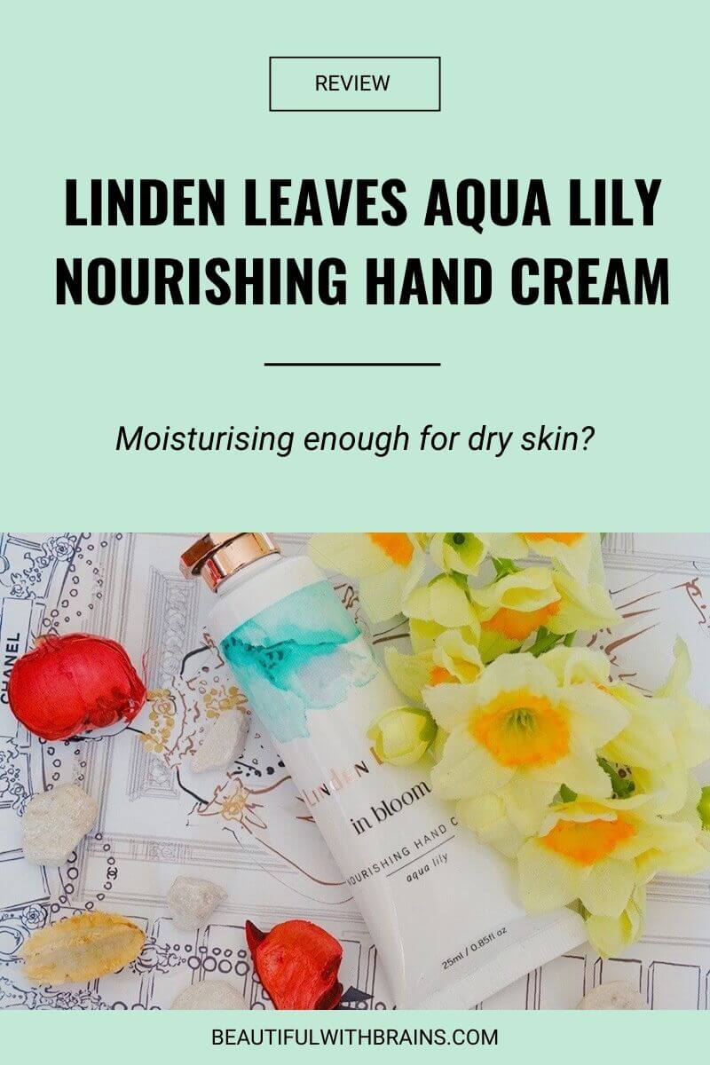 linden leaves aqua lily nourishing hand cream review