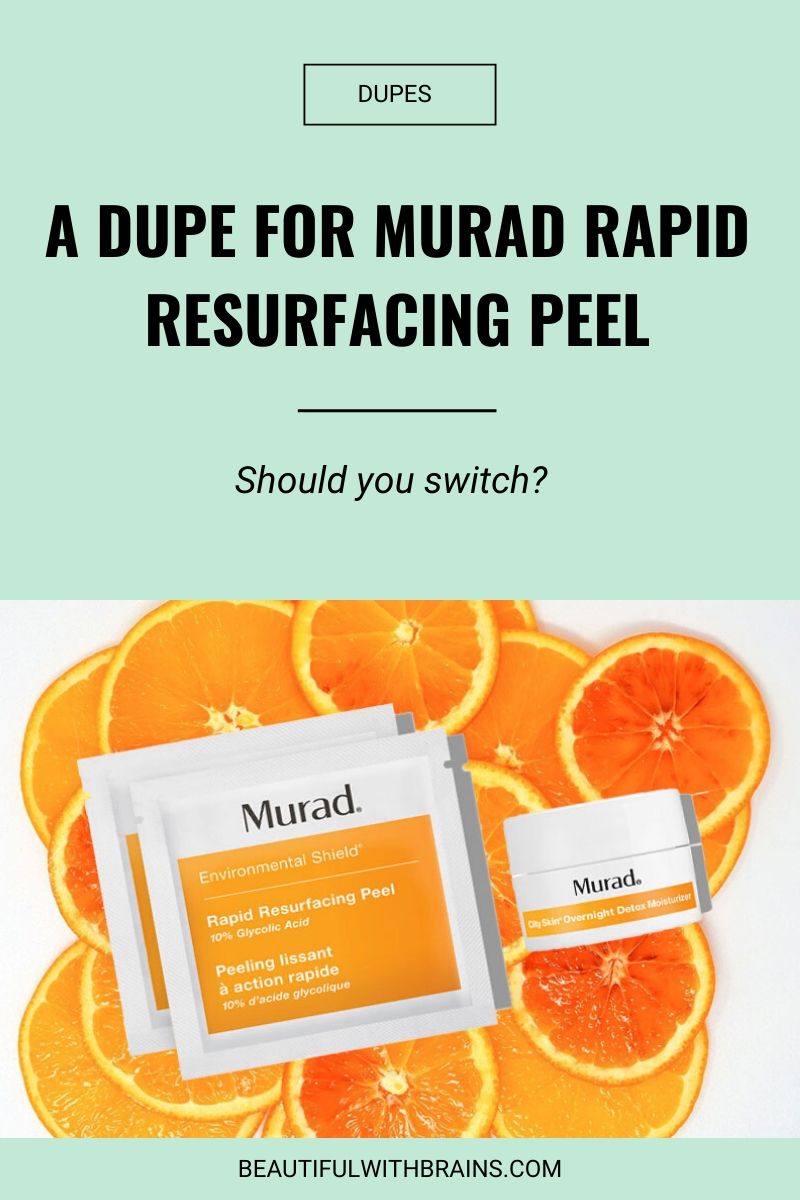 murad rapid resurfacing peel dupe