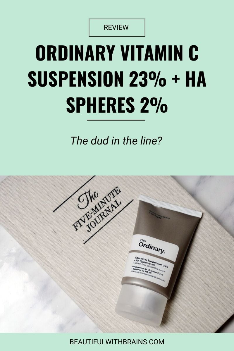 Ordinary Vitamin C Suspension 23% + HA Spheres 2% review