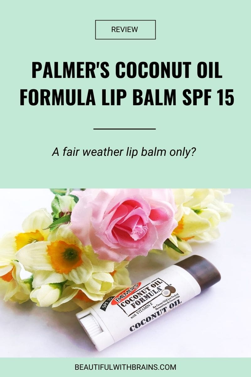 Palmer's Coconut Oil Formula Lip Balm SPF 15 review