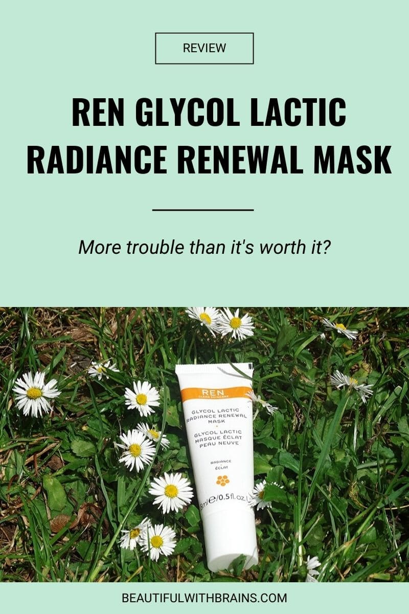 REN Glycol Lactic Radiance Renewal Mask review