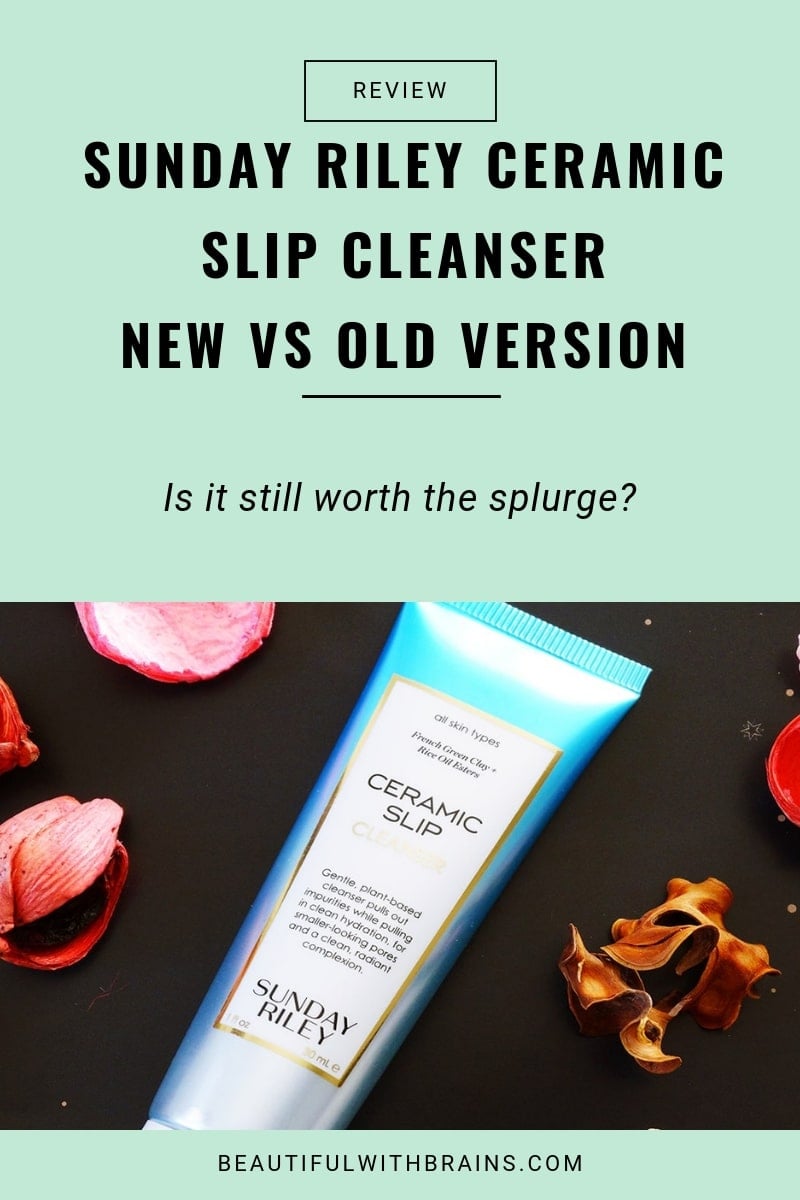 sunday riley ceramic slip cleanser review