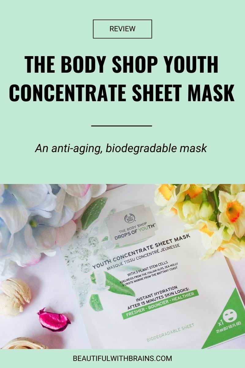 The Body Shop Youth Concentrate Sheet Mask review