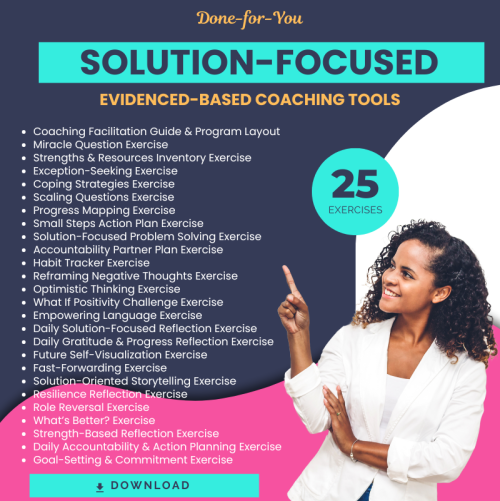 solution-focused done for you coaching tools